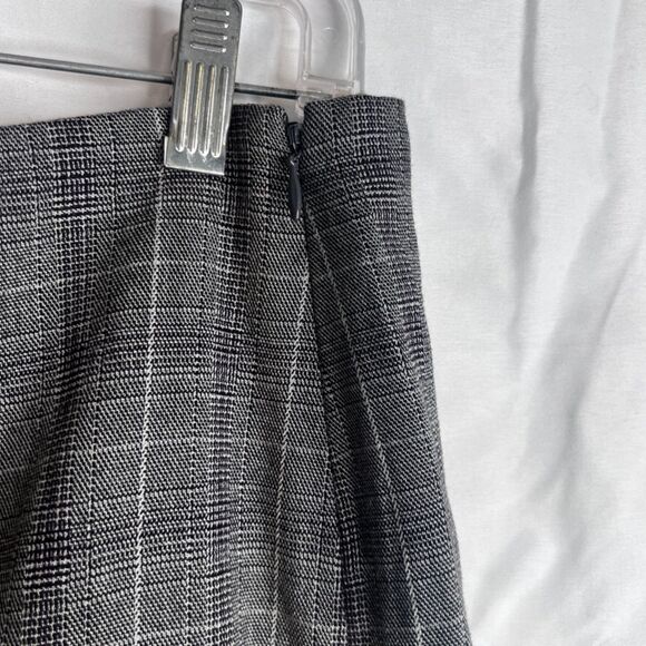 Worthington Plaid Godet Flare Midi Skirt Office Work Career Pleated Size 10 - Picture 5 of 8